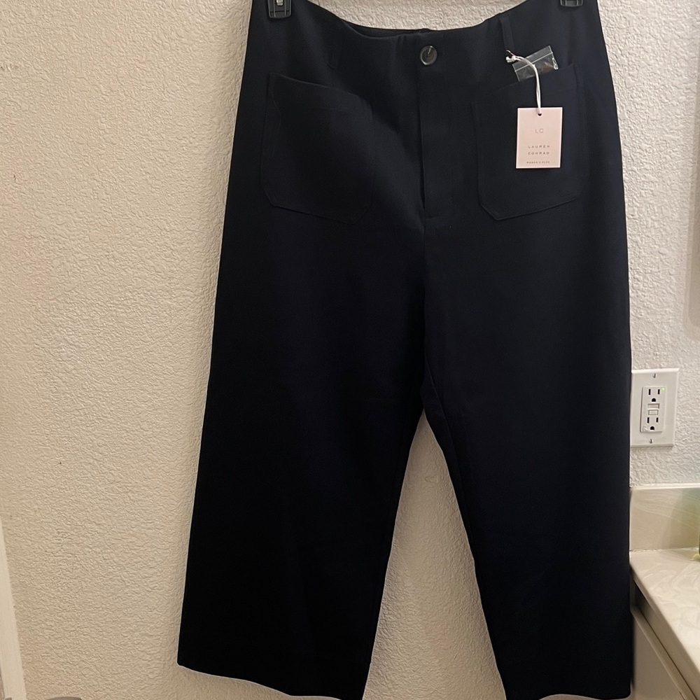 LC Lauren Conrad Navy Wide-Leg Pants